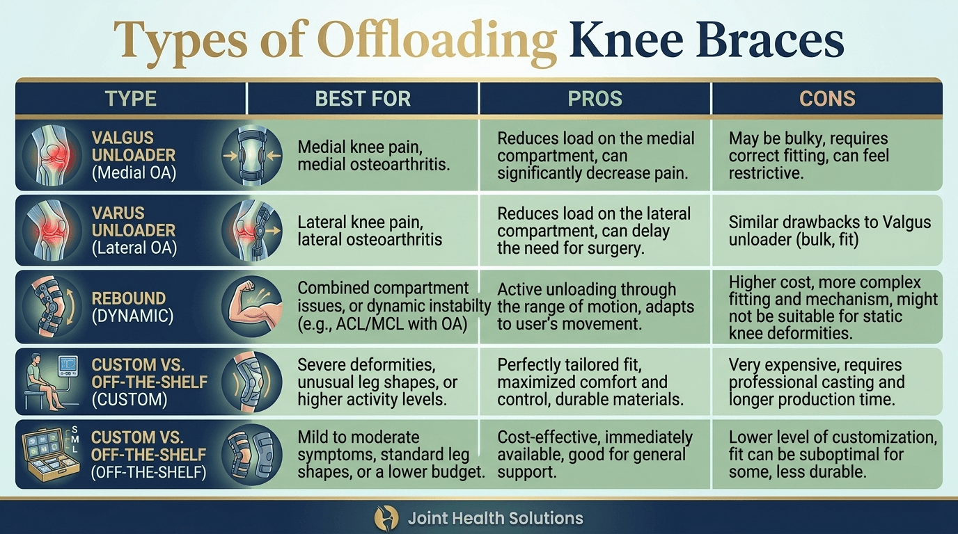 offloading knee brace Charlotte for medial knee osteoarthritis