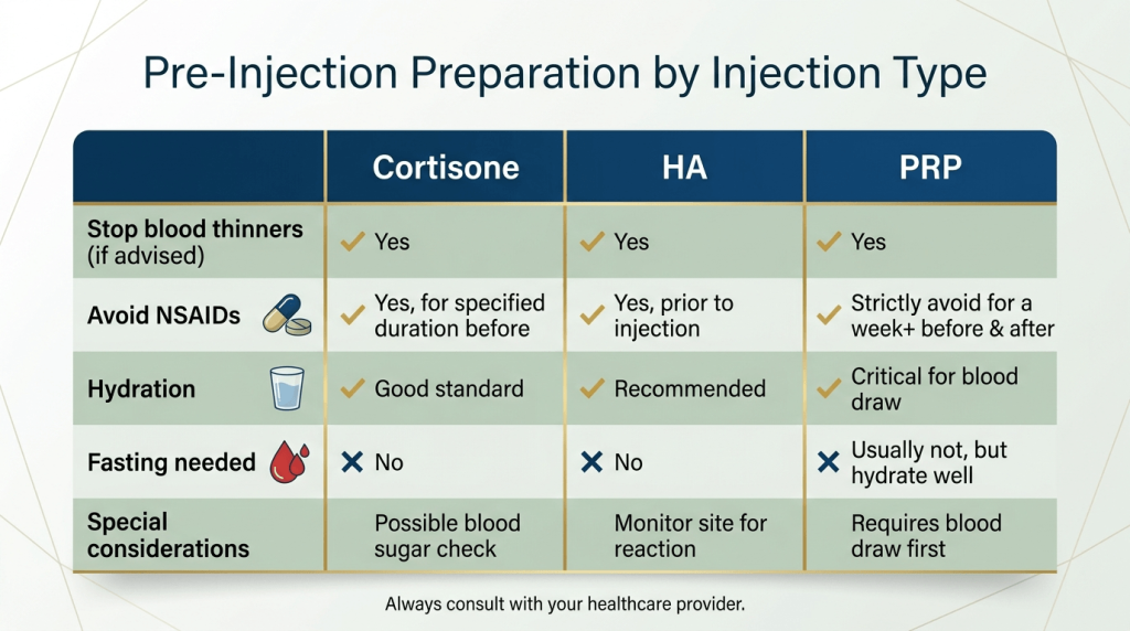 shoulder injection questions to ask