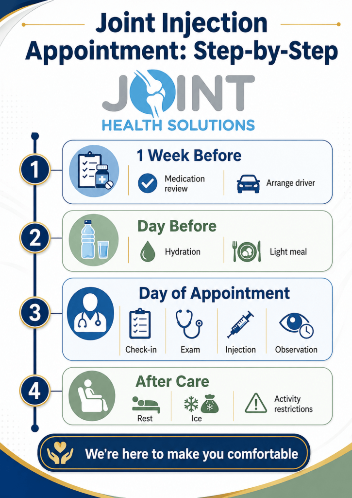 joint injection appointment