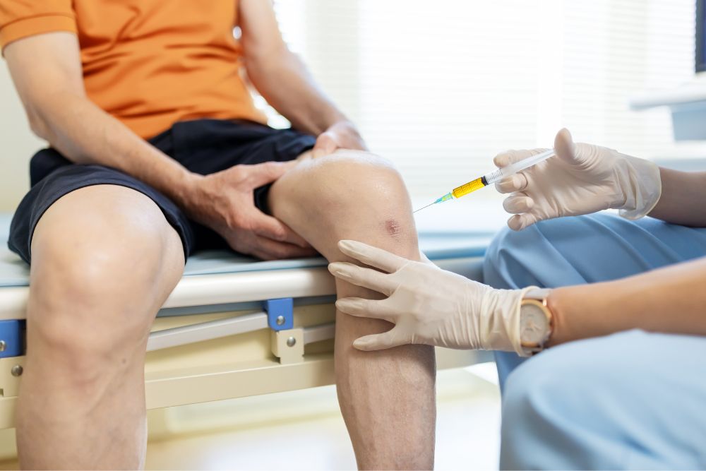 Non-surgical knee care with hyaluronic acid injections