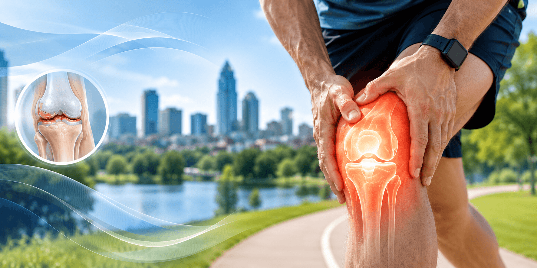 Tratamiento del dolor por artrosis de rodilla en Charlotte — Residentes de Charlotte discuten el tratamiento del dolor por artrosis de rodilla con un fisioterapeuta