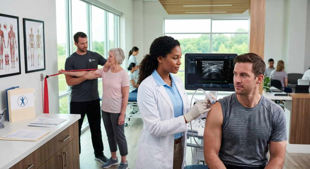 Non-surgical shoulder treatment Concord NC
