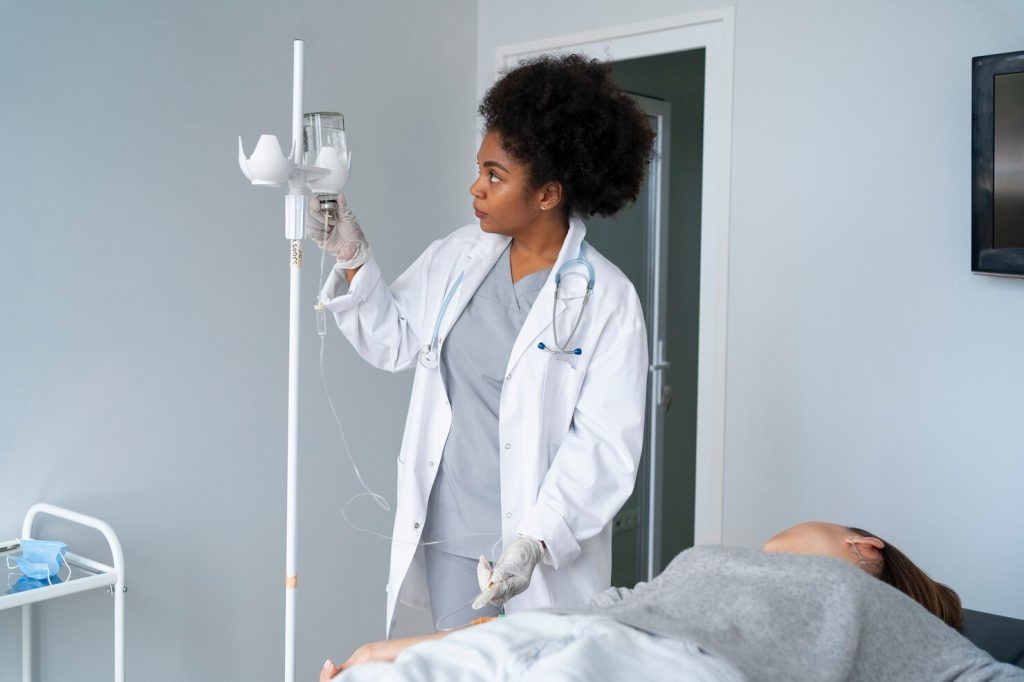 Anti-inflammatory IV therapy procedure in Concord, NC