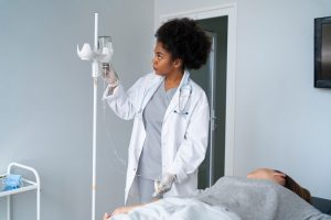 Anti-inflammatory IV therapy procedure in Concord, NC