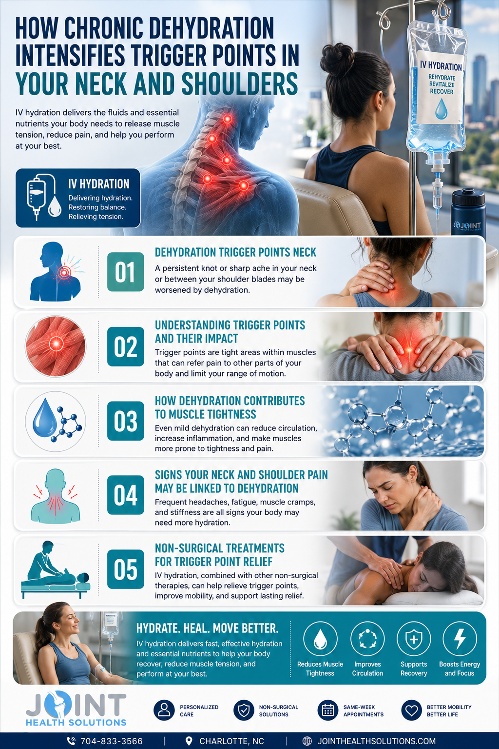 Dehydration Trigger Points Neck Shoulders — Non-surgical treatments for trigger points at Joint Health Solutions