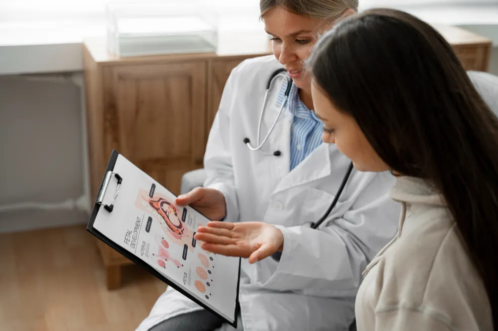 Medical provider discussing a personalized joint treatment plan with a patient